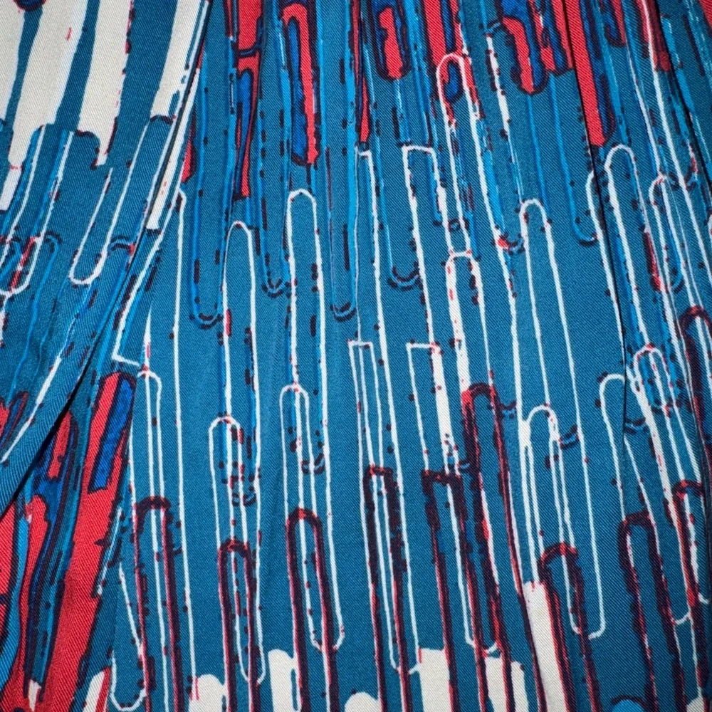 Vibrant Blue and Red Midi Dress EUC worn once - Picture 6 of 7